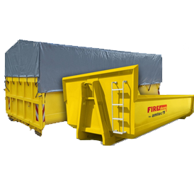 QUARANTÄNECONTAINER Die Transport- und Quarantänewannen bieten eine robuste, mobile Lösung für kontaminiertes oder gefährliches Ladegut, sowie Fahrzeuge. Die Container sind per Rampe befahrbar und wasserdicht. Optional mit Brandabschottungsdecke, feuerfestem Foliendach oder System zur Überwachung inkl. Alarm und Dokumentation.