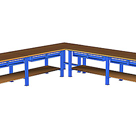 WERKTISCHE Langlebige Werktische in der Höhe von 840, 890, 940 & 990 mm oder in höhenverstellbaren Ausführungen für ergonomisch richtige Arbeitshöhen. Individuelle Konfiguration der Bauweise, Abmessungen, Einteilungen, Materialien und Farben je nach Anwendungsgebiet möglich. Ob in gerader Form, L-Form, U-Form, Sechseck oder freistehend, wir finden die Lösung, die zu Ihren Anforderungen passt. 