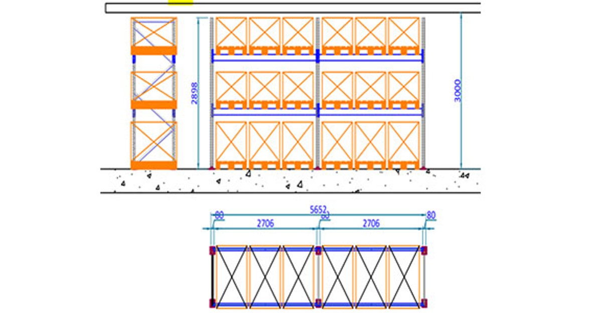 Palettenregal SYSTEM 'PB-80/ZD'