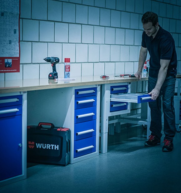 individuelle Werkstattmöbel von Würth