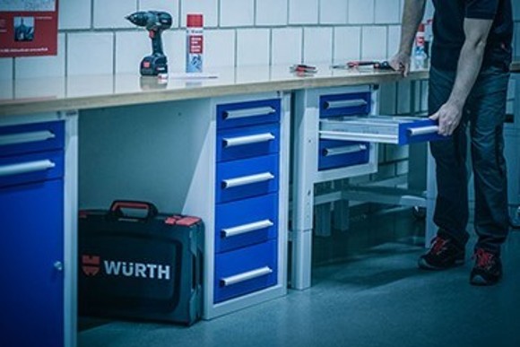 individuelle Werkstattmöbel von Würth