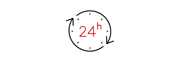 Bestellen rund um die Uhr