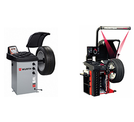 RÄDERWUCHTMASCHINEN Unsere digitalen Reifenwuchtmaschinen verfügen über umfangreiche Programme für statisches und dynamisches Wuchten der Räder. Um Reifen schnell und einfach auf eine Unwucht zu vermessen, bieten wir diverse Zentrier- und Spannvorrichtungen an, die Sie beliebig miteinander kombinieren können. Zahlreiche Modelle sind sofort verfügbar!